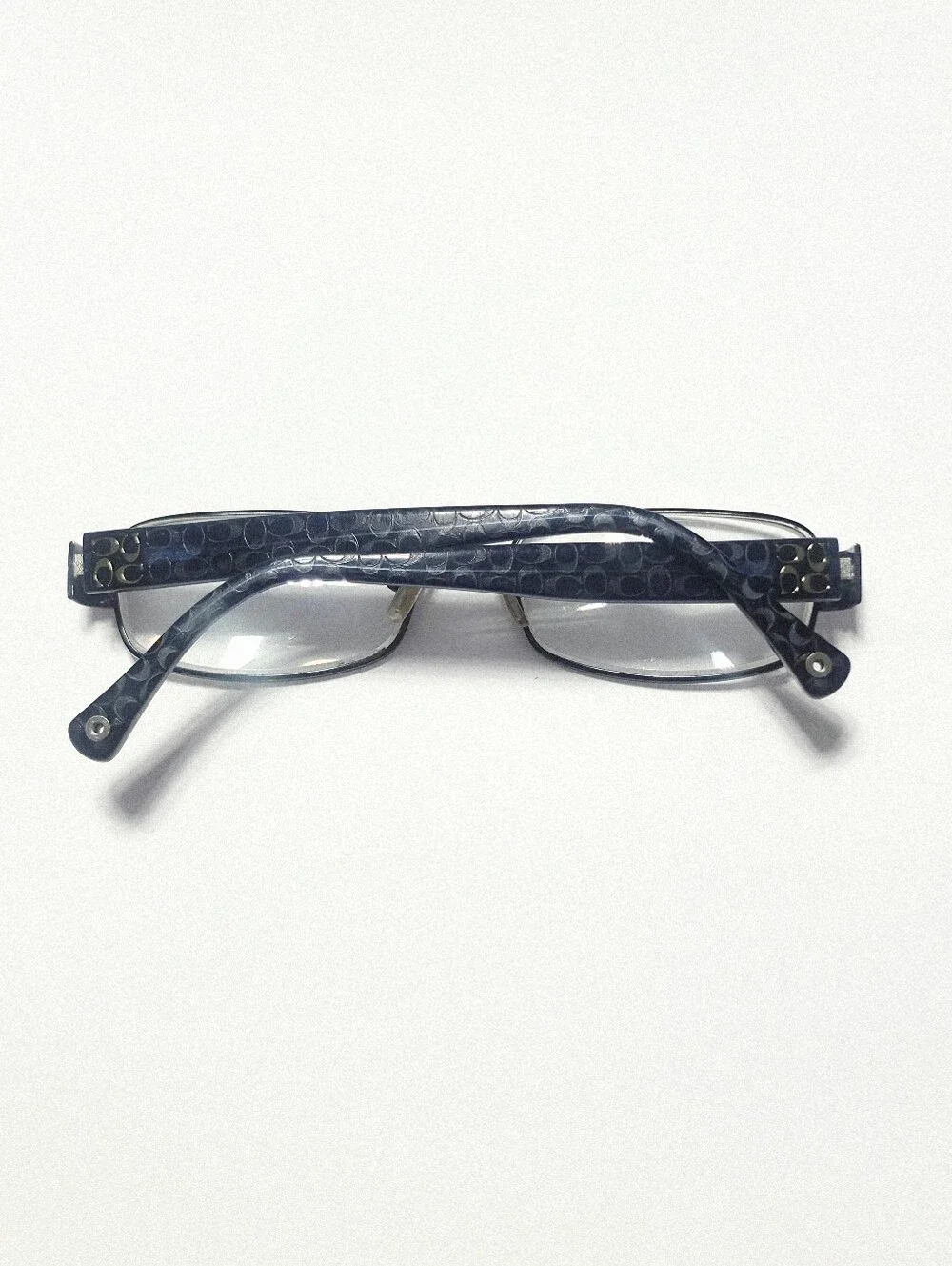 Coach HC5001 Taryn Blue Eyeglass Frames Semi-Rimless with Coach Case.